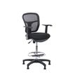 0403000554083-Tabouret TANIX - accoudoirs fixes - repose pieds - noir--0