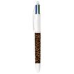 3086124104708-BIC - Stylo 4 Couleurs Décors Léopard - Pointe 1 mm--0