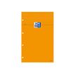 Oxford - Bloc notes - A4 + - 160 pages - petits carreaux - 80G - perforé - orange
