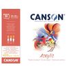 CANSON - blocnote aan lange zijde gelijmd - 240 x 320 mm - 50 vellen