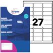 Avery - 540 Badges autocollants textile - 29,6 x 63,5 mm