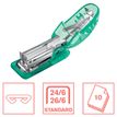 4051661030796-Rapid - Mini Agrafeuse Colour'Breeze - capacité 10 feuilles - agrafes 24/6 ou 26/6 - Vert--1