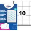 Avery - 200 inserts imprimables pour badges - 54 x 90 mm - 190 g/m² - blanc