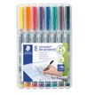 4007817323601-STAEDTLER LUMOCOLOR 316 - Pack de 8 marqueurs non permanents - pointe fine - couleurs assorties--0