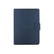 PORT NAGANO - Beschermende bedekking voor tablet - polyurethaan, geborsteld aluminium - blauw - voor Apple iPad Air