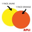 3270240219501-Apli Agipa - 50 flèches fluo non effaçables - jaune/orange - 12 x 16 cm--1