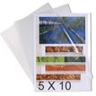 Exacompta - 5 Packs de 10 Pochettes coin - A3 paysage - 20/100 - cristal translucide