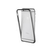 Muvit - Bumper voor mobiele telefoon - aluminium, thermoplastic polyurethaan (TPU) - pianozwart - voor Apple iPhone 7 Plus