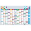 3660942005098-Calendrier Multicolore - 13 mois sur 1 face - 65 x 40,5 cm - Exacompta--0