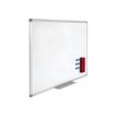 Juvénilia - Whiteboard - te bevestigen aan wand - 1200 x 1800 mm - emaille - magnetisch - wit - grijs frame