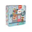 Apli Kids - Boîte métallique jeu de gommettes - maison