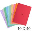 Exacompta - 10 Paquets de 40 Sous-chemises imprimées - 160 gr - couleurs assorties