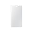 Samsung Flip Wallet EF-WJ320 - Flip cover voor mobiele telefoon - wit - voor Galaxy J3