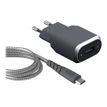 BigBen Force Power - chargeur secteur pour smartphone + 1 câble de charge USB/micro USB