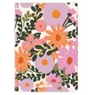 3664447204079-Carnet A6 ligné/petits carreaux Salto fleurs rose pastel--0