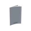 Conquérant Classique - Cahier polypro 24 x 32 cm - 48 pages - grands carreaux (Seyes) - gris
