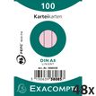 Exacompta - 40 Packs de 100 Fiches Bristol - 5,5 x 7,4 cm - lignées - non perforées - rose
