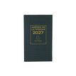 3660942007702-Agenda de bureau Banquier Large - Euros et Cents - 2 volumes - 2 pages par jour - 17,5 x 28 cm - Noir ---0