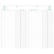 3660942007702-Agenda de bureau Banquier Large - Euros et Cents - 2 volumes - 2 pages par jour - 17,5 x 28 cm - Noir ---1