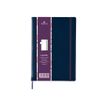 Oberthur Carmen - Notitieboek - A5 - 100 vellen / 200 pagina's - ivoorkleurig papier - ongekleurd - blauwe hoes