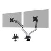 DURABLE SELECT PLUS bevestigingskit - voor 2 LCD-schermen - zilver