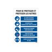 PICKUP teken - to protect yourself and others - pour se proteger et proteger les autres - 230 x 330 mm - polystyreen