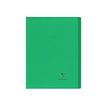 Clairefontaine Koverbook - Notitieboek - geniet - A4 - 48 vellen / 96 pagina's - Seyès - transparant, groen - polypropyleen (PP)
