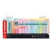 STABILO BOSS ORIGINAL - Pack de 15 surligneurs - couleurs pastels assorties