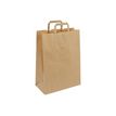 Logistipack - Geschenktasje - uitbreidbaar - 14 cm x 8 cm x 22 cm - bruin - pak van 50