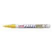 Uni-ball - Marker - permanent - geel - inkt op oliebasis - 0.8-1.2 mm - fijn