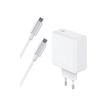 BIGBEN Connected - chargeur secteur pour smartphone - 65W - Power Delivry GaN + Cable USB C/ USB C - Blanc