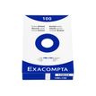 Exacompta - Registratiekaart - 100 x 150 mm - wit - ongekleurd (pak van 100)