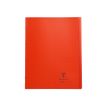 Clairefontaine Koverbook - Notitieboek - geniet - 240 x 320 mm - 48 vellen / 96 pagina's - van ruiten voorzien - rood - polypropyleen (PP)