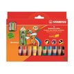 Stabilo woody 3 in 1 - 10 Crayons de couleur - 10 mm - couleurs assorties
