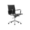 3700339883806-Fauteuil de bureau WARREN - accoudoirs fixes - dossier bas - cuir noir-P_400000333_2-1