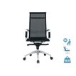 Fauteuil de bureau BRETT - accoudoirs fixes - dossier haut - noir