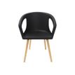 3700339883202-Chaise ONENNA - pieds bois - accoudoirs intégrés - coque noire-P_400000344_3-2
