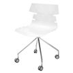 3700339877164-Chaise JUNE - pieds métal avec roulette - coque blanche-P_400000347_1-0