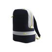 Nava Easy Break - Sac à dos pour ordinateur portable 15,6" avec poche RFID - bleu nuit/gris/lime