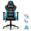 Fauteuil gamer ARMOR ONE - accoudoirs réglables - appui-tête intégré - noir et bleu