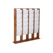 3660412028459-INOVSHOP - Présentoir sol pour journaux - format 4 x 5A4 - bois foncé-P_400001430_1-0