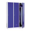 3700339889099-Vestiaire industrie salissante monobloc 3 colonnes - H180 x L120 x P50 cm - gris/bleu-P_400001640_1-0
