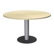 3253310171282-Table de réunion ronde - diam 100 cm - pieds tulipe alu - plateau imitation érable-P_400001654_1-0
