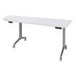 3253310160521-Table de réunion abattantes angle à gauche - L200 x P80 cm - pied alu - plateau blanc pe-P_400001685_1-0