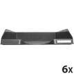 Exacompta COMBO Glossy - 6 Corbeilles à courrier gris anthracite