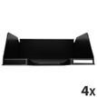 Exacompta COMBO MAXI - 4 Corbeilles à courrier noir