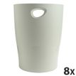 9002493032040-Exacompta Ecobin - 8 Corbeilles à papier 15L - gris-P_400001779_1-0