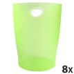 9002493032163-Exacompta Ecobin - 8 Corbeilles à papier 15L - vert anis translucide-P_400001787_2-1