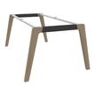 3253310171787-Bureau WOODY Manager - L180 x P100 x H72,5 cm - pieds chêne traverse carbone - plateau carbone-P_400001885_3-2