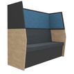 3253310170025-Banquette acoustique IN'TEAM - L170 x H 150 x P170 cm - 3 places - structure chêne clair et -P_400001898_1-0